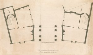 Plan van De Hoofdprijs, 13 Pickett Street, Temple Bar, Londen door English School