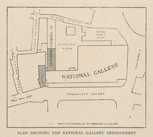 Plan voor verbetering van de National Gallery door English School