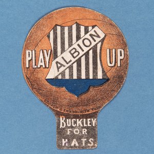 Speel op Albion, Baines kaart in de vorm van een voetbal, 1888-89