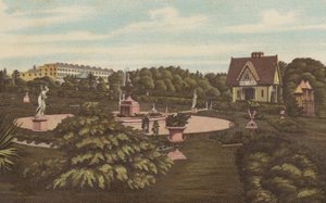 Plymouth: Zwitserse Lodge en Tuinen, Devonport Park door English School