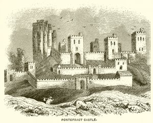 Pontefract Kasteel door English School
