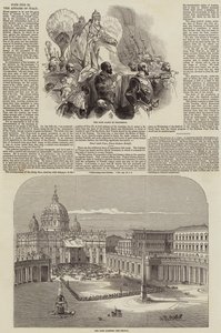 Paus Pius IX (gravure) door English School