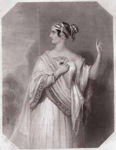 Porcia, vrouw van Brutus (Julius Caesar) in Galerie des femmes de Shakespeare, circa 1838