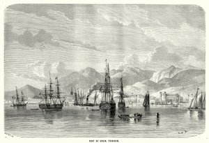 Port of Spain. Trinidad (gravure) door English School
