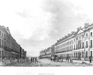 Portland Place, Londen, 1800 door English School