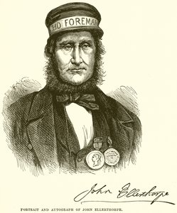 Portret en handtekening van John Ellerthorpe
