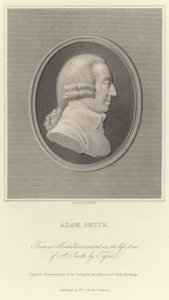 Portret van Adam Smith door English School
