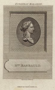 Portret van Anna Laetitia Barbauld door English School