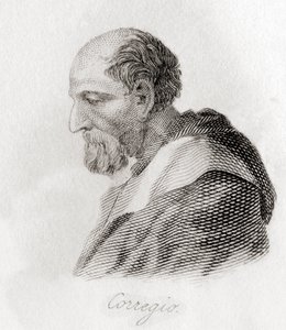 Portret van Antonio Allegri da Correggio door English School