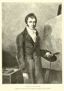 Portret van Carle Vernet door English School
