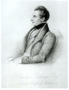 Portret van Charles Babbage (1792-1871) 1832