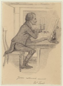 Portret van Charles Lamb door English School