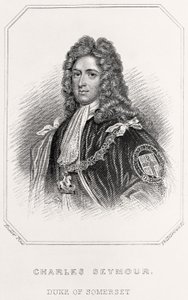 Portret van Charles Seymour, Hertog van Somerset door English School