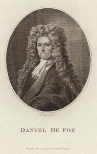 Portret van Daniel Defoe door English School