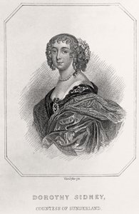 Portret van Dorothy Sidney, Gravin van Sunderland, 1835 door English School