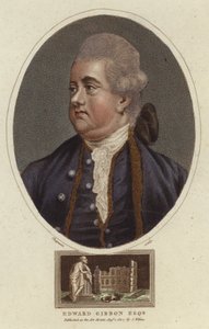 Portret van Edward Gibbon door English School
