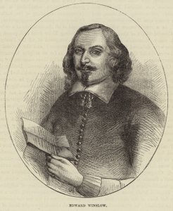 Portret van Edward Winslow door English School
