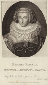 Portret van Elisabeth van Frankrijk door English School