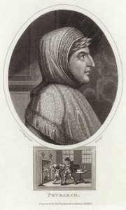 Portret van Francesco Petrarca door English School