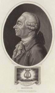 Portret van Friedrich Gottlieb Klopstock door English School