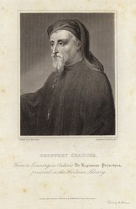 Portret van Geoffrey Chaucer door English School