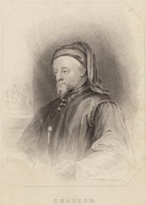 Portret van Geoffrey Chaucer door English School