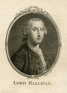 Portret van George Montagu Dunk, 2e Graaf van Halifax (1716-71), gegraveerd door Aliamet door English School