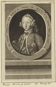 Portret van George, Prins van Wales door English School