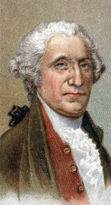 Portret van George Washington (1732-1799), Amerikaanse politicus en militair leider, eerste president van de Verenigde Staten van Amerika - Uit de serie 