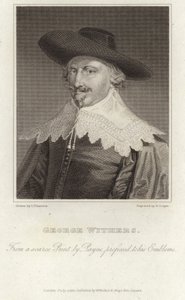 Portret van George Wither door English School