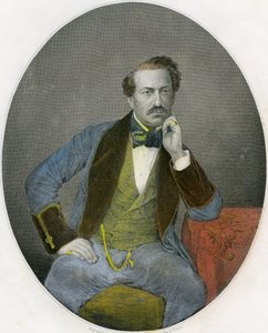 Portret van Gustavus Vaughan Brooke, ca. 1860 (litho) door English School