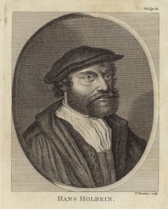 Portret van Hans Holbein de Jonge door English School