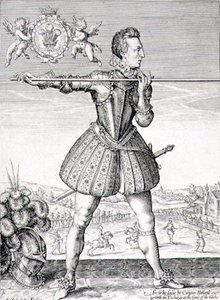 Portret van Hendrik, Prins van Wales (1594-1612) gegraveerd door Simon de Passe (1595-1647) 1612