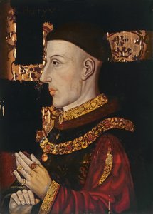 Portret van Hendrik V (1387-1422) (tijdens restauratie)
