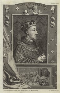 Portret van Hendrik V van Engeland door English School