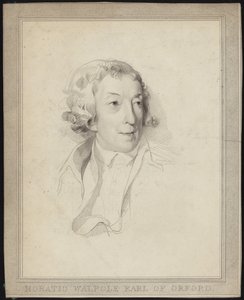 Portret van Horace Walpole door English School