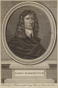Portret van James Harrington door English School