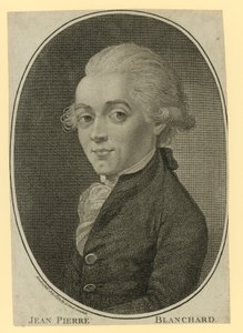 Portret van Jean Pierre Blanchard door English School