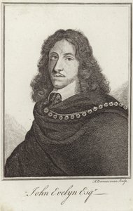 Portret van John Evelyn door English School