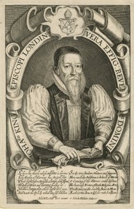 Portret van John King, Bisschop van Londen 1611-21 door English School