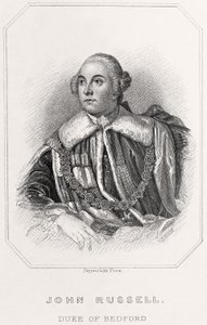 Portret van John Russell, hertog van Bedford, 1835 door English School