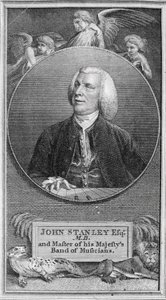 Portret van John Stanley (1712-86) door English School