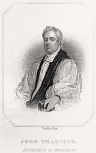 Portret van John Tillotson, Aartsbisschop van Canterbury, 1835 door English School