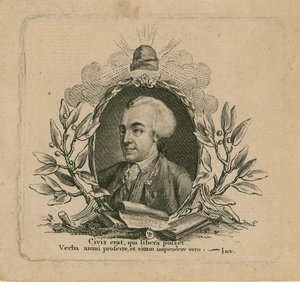 Portret van John Wilkes door English School