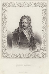 Portret van Joseph Addison door English School
