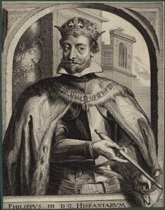 Portret van Koning Filips III van Spanje door English School