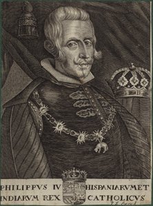 Portret van Koning Filips IV van Spanje door English School