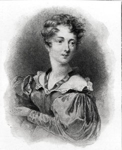 Portret van Lady Caroline Lamb door English School