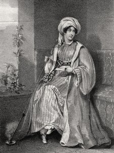 Portret van Lady Hester Stanhope door English School