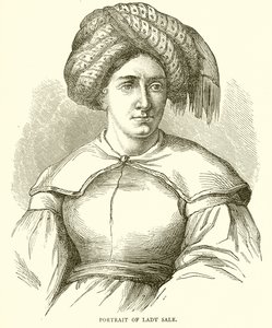 Portret van Lady Sale door English School